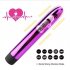 Women 7 inch Electroplating Vibration Massage Stick Sexy Av Massage Stick Female Masturbation Device Silver