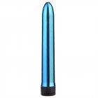 Women 7 inch Electroplating Vibration Massage Stick Sexy Av Massage Stick Female Masturbation Device blue