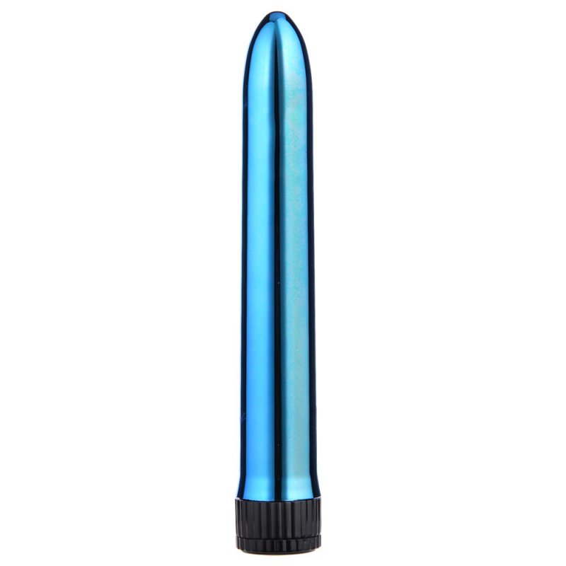Women 7-inch Electroplating Vibration Massage Stick Sexy Av Massage Stick Female Masturbation Device blue
