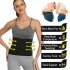 Women Abdomen Belt Waist Trimmer Sport Sweat Band Weight Loss Body Shaper Slimming Belly Band black L XL