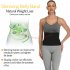 Women Abdomen Belt Waist Trimmer Sport Sweat Band Weight Loss Body Shaper Slimming Belly Band black L XL
