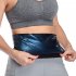 Women Abdomen Belt Waist Trimmer Sport Sweat Band Weight Loss Body Shaper Slimming Belly Band black L XL