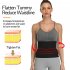 Women Abdomen Belt Waist Trimmer Sport Sweat Band Weight Loss Body Shaper Slimming Belly Band black L XL