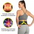 Women Abdomen Belt Waist Trimmer Sport Sweat Band Weight Loss Body Shaper Slimming Belly Band black L XL