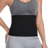 Women Abdomen Belt Waist Trimmer Sport Sweat Band Weight Loss Body Shaper Slimming Belly Band black L XL