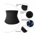 Women Abdomen Belt Waist Trimmer Sport Sweat Band Weight Loss Body Shaper Slimming Belly Band black L XL