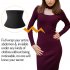 Women Abdomen Belt Waist Trimmer Sport Sweat Band Weight Loss Body Shaper Slimming Belly Band black L XL