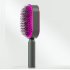Women Air Cushion Massager Brush Household Painless Self Cleaning Hair Brush Shaping Comb with Anti slip Handle White