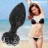 Women Anal Plug Vibrator 10 Vibration Modes Rechargeable Remote Control Butt Plug Vibrators Adult Sex Toys black