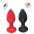 Women Anal Plug Vibrator 10 Vibration Modes Rechargeable Remote Control Butt Plug Vibrators Adult Sex Toys black