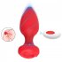 Women Anal Plug Vibrator 10 Vibration Modes Rechargeable Remote Control Butt Plug Vibrators Adult Sex Toys red