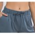 Women Athletic Shorts Elastic Waist Loose Breathable Sports Casual Shorts For Sports Fitness Yoga Running Asphaltum  10