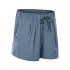 Women Athletic Shorts Elastic Waist Loose Breathable Sports Casual Shorts For Sports Fitness Yoga Running Asphaltum  10