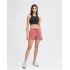 Women Athletic Shorts Elastic Waist Loose Breathable Sports Casual Shorts For Sports Fitness Yoga Running Asphaltum  10
