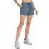 Women Athletic Shorts Elastic Waist Loose Breathable Sports Casual Shorts For Sports Fitness Yoga Running Asphaltum  10