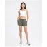 Women Athletic Shorts Elastic Waist Loose Breathable Sports Casual Shorts For Sports Fitness Yoga Running Asphaltum  10