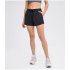 Women Athletic Shorts Elastic Waist Loose Breathable Sports Casual Shorts For Sports Fitness Yoga Running red 8