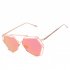 Women Big Mirror Hexagon UV400 Hollow Out Sun Glasses