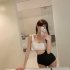 Women Bikini Swimsuit Trendy Contrast Color Slimming Adjustable Straps Swimwear For Swimming Hot Spring black XL