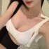 Women Bikini Swimsuit Trendy Contrast Color Slimming Adjustable Straps Swimwear For Swimming Hot Spring black XL