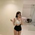 Women Bikini Swimsuit Trendy Contrast Color Slimming Adjustable Straps Swimwear For Swimming Hot Spring black XL