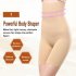 Women  Boxer  Briefs High waisted Hip lifting Seamless Postpartum Waist Plus Size Shaping Underwear Apricot XXXXL