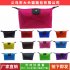 Women Bright Candy Color Handbag Toiletry Cosmetic Storage Bag Dumpling Clutch Bag Zipper Purse 12  reddish blue