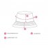 Women Bucket Cap With Detachable Bow Accessory Adjustable Windproof Rope Sweatband Design Fisherman Hats MZ051 white default item