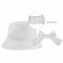 Women Bucket Cap With Detachable Bow Accessory Adjustable Windproof Rope Sweatband Design Fisherman Hats MZ051 pink default item
