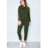 Women Casual Color Matching Sports Suit Leisure Sports Fitness Suit