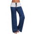 Women Casual Loose Pants Wide Trouser Legs for Yoga Sports  gray XXL