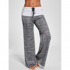 Women Casual Loose Pants Wide Trouser Legs for Yoga Sports  gray XXL