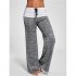 Women Casual Loose Pants Wide Trouser Legs for Yoga Sports  purple XXL