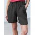 Women Casual Shorts Summer Fashion High Waist Cotton Blended Pants Solid Color Large Size Loose Shorts blue XL