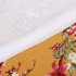 Women Chiffon Dress V neck Floral Print Short Sleeve Middle Waist Split Maxi Dress