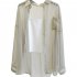 Women Chiffon Shirt Summer Long Sleeves Lapel Cardigan Tops Solid Color Sunscreen Air conditioning Blouse White XL