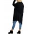 Women Cool Black Cotton Pullover Sweater Long Fashionable Comfortable Clothes