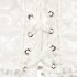 Women Corset Bustier Lingerie Bodyshaper Top Sexy Vintage Lace up Boned Overbust Strapless Corset Tops White M