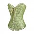 Women Corset Bustier Lingerie Bodyshaper Top Sexy Vintage Lace up Boned Overbust Strapless Corset Tops White M