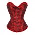 Women Corset Bustier Lingerie Bodyshaper Top Sexy Vintage Lace up Boned Overbust Strapless Corset Tops White XL