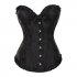 Women Corset Bustier Lingerie Bodyshaper Top Sexy Vintage Lace up Boned Overbust Strapless Corset Tops pink XXXL