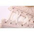 Women Corset Bustier Lingerie Bodyshaper Top Sexy Vintage Lace up Boned Overbust Strapless Corset Tops pink XXXL