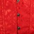 Women Corset Bustier Lingerie Bodyshaper Top Sexy Vintage Lace up Boned Overbust Strapless Corset Tops red XL