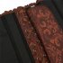 Women Corset Bustier Lingerie Bodyshaper Top Sexy Vintage Lace up Boned Overbust Strapless Corset Tops black red M