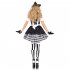 Women Cosplay Oktoberfest Dirndl Dress Clown Bubble Frocks Costume Dress 9048 L