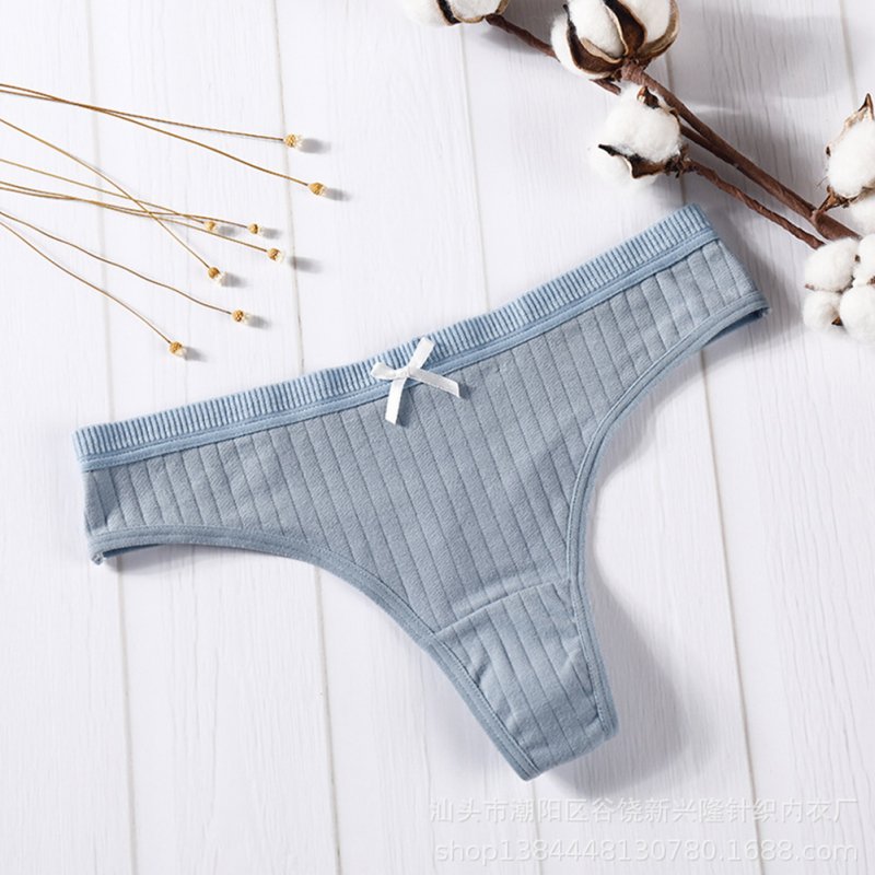 How to Make Custom Logo Colors Sexy Cotton Ladies Underwear Thongs
