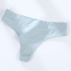 Women Cotton G string Seamless Breathable High Elasticity Sexy Underwear Briefs Panties Dark green M