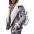 Women Cotton Jacket Fashionable Coat Warm Plush Top