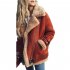 Women Cotton Jacket Fashionable Coat Warm Plush Top