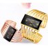 Women Creative Waterproof Alloy Quartz Rectangular Dial Fashion Bracelet Watch Wristwatch 7 